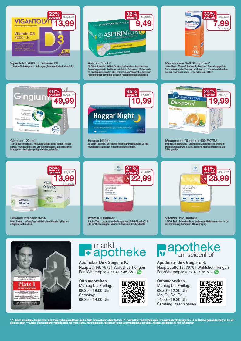 Flyer mit Oktober-Angeboten Flyer mit Oktober-Angeboten